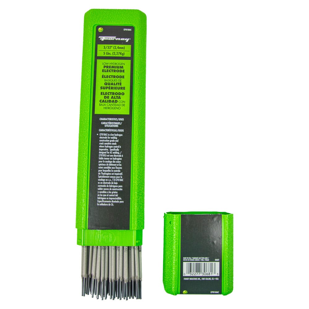 E7018 AC, Stick Electrode, 3/32 in x 5 Pound